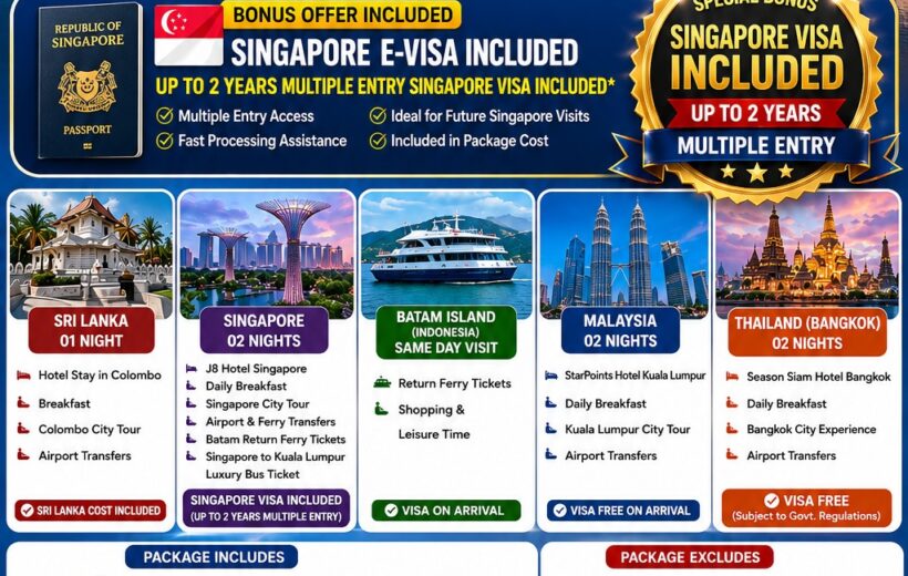 05 Countries International Tour Package